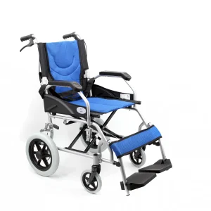 Folding Light Weight Aluminium Travel Wheelchair Portable with Handle Brake 12" Rear Wheel