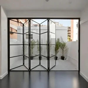 Full View Folding Glass Door for Open Concept Living Heavy Duty Aluminum Frame System for Harsh Climates