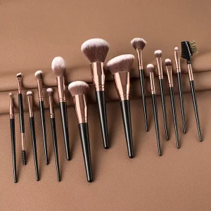 HMU Hot Selling Make up Brushes Black Gold Manufacturers OEM
