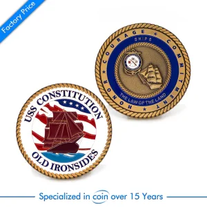 Custom High Quality Art Metal Enamel Souvenir Challenge Coin