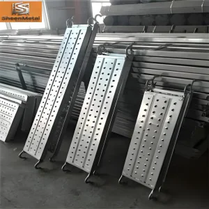 Scaffolding Plank Galvanized Platform Board Heavy Duty Steel Walk Board Length 6 Meter Thickness 12 mm