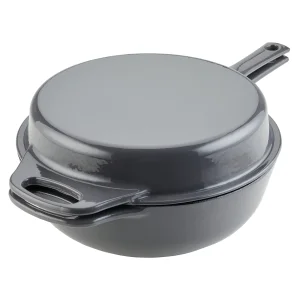 Wholesale Price Gray Skillet Saute Combo Camping Cast Iron Dutch Oven