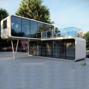 Apple Cabin Prefabricated Villas Modern Luxury Design High End Customized Apple Cabin Houses Suitable For Various Environments