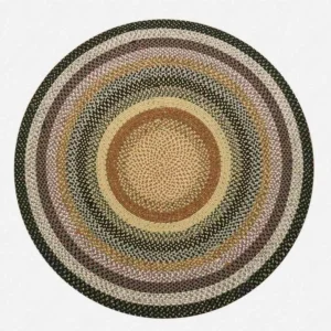 Customized Anti-Slip Vintage Braided Cotton Rug Handwoven Area Rug Rustic Style for Bedroom Kitchen Hallway Living Room