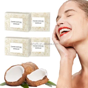 Natural Organic Coconut Soap 100g Goat Milk Brightening Coconut Bath Soap Manufacturer Customized