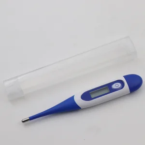 Fabricante da China Atacado Preço Barato Termômetro Digital Clínico Portátil para Axila, Retal e Oral Eletrônico com Ponta Flexível e Macia com CE FDA