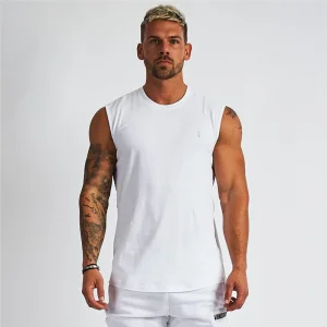 Factory OEM New Design Mens Sport Running Fitness Singlet Plain Sleeveless Muscle Undershirt Homme Canotta Workout Gym Tank Top