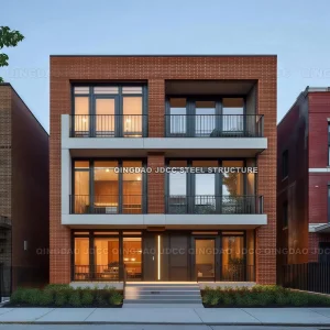 Estrutura de Construção Turnkey Geral de Edifício de Escritório Modular com Estrutura de Aço, Parede de Vidro ACP de Aço Peb Fabricado para Armazém e Oficina