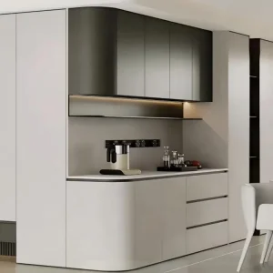 Xh Low MOQ Integrated Long-Lasting Modern Kitchen Cabinetry with Dividers