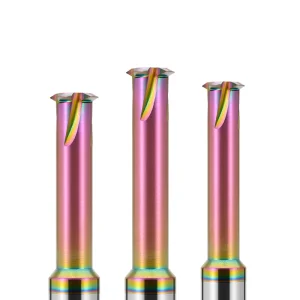 AZZKOR HRC66 4 Flutes DLC Single Teeth Thread End Mill CNC Machining Tungsten Carbide Milling
