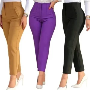 High Quality Womens Slim Knitting Trousers
