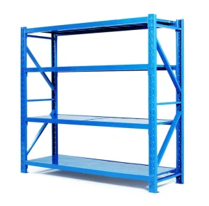 4 Tier Adjustable Light Duty Shelving Thickened Steel Industrial Electrostatic Powder Coated Anti-corrosion Pallet Racking CE