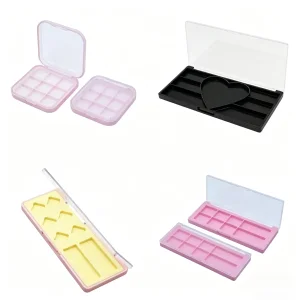 Embalagem de Pó de Sombra da China Presente Blush Portátil 2 4 6 8 10 12 18 24 32 Caixa Vazia de Maquiagem em Grelha Paleta de Pintura com Pigmento Aquoso Caixa de Pintura Corporal