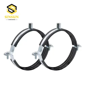 China Rubber Lined Anti-Scratch Hose Clamps