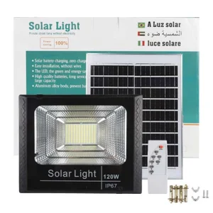 CE ROHS Led Solar Flood Light 300W Floodlight Outdoor Waterproof Daylight Remote Control ABS Plastic Lampadaire Solaire for Road