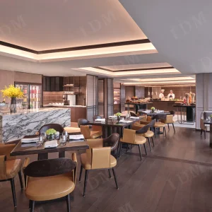 Light Luxury Cafe Tables and Chairs Restaurant Chair Hotel Furniture Used for Restaurant Seating Chairs
