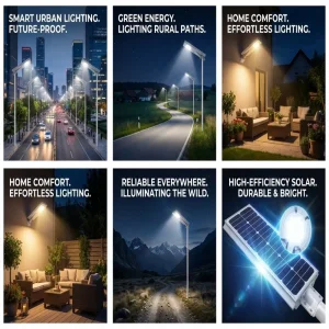 Factory Price 30W 60W 100W 200W Super Bright Outdoor Solar Power Path Garden Lamp Remote Control Integrated Solar Street Light