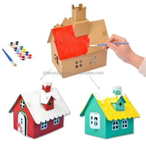 DIY 3D Paper Play House Craft Kit