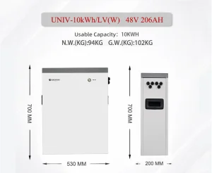 51.2V Deep Cycle Rechargeable 200ah 10kwh Solar Energy Storage System LiFePO4 Battery with Smart BMS Communication Function for RV PV Golf Cart