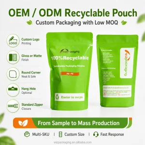 100% Recyclable Stand up Pouch