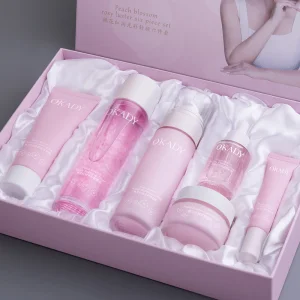 Customize Logo Peach Blossom Skincare Set