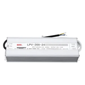 200W 24V Waterproof Switching LED Power Supply Lighting 24v 8.3a Switching Power Supply LPV-200-24