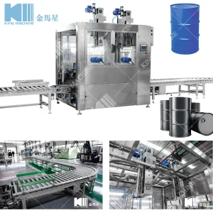 Industrial Full Automatic Barrels Cans Buckets Liquid Weighing Filling Machine