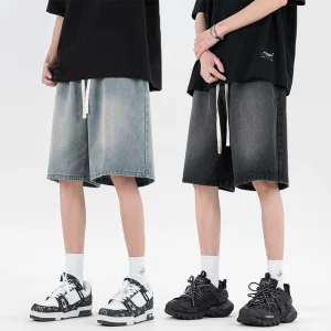 Mens Summer Denim Straight Shorts Morocco