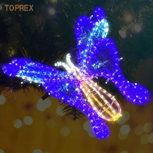 Toprex Stunning 3D 50cm Blue Acrylic Butterfly Sculptures for Decorative Displays in Windhoek