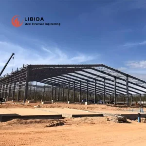 Durable Steel Prefabricated Warehouse Building ISO9001 CE Certified