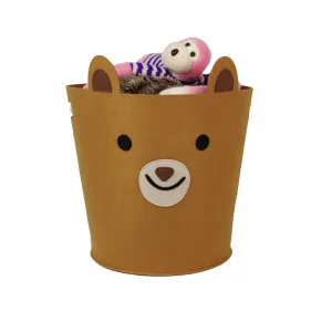 Cartoon Fabric Bear Basket