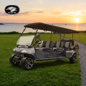 HDK Carrier 8 Electric Golf Buggy 6+2 Seat Commercial Transport Cart for Campus and Community