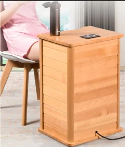 Graphene Far Infrared Foot Sauna Bucket Portable Wooden Foot Spa Massager For Home Relaxation And Wellness