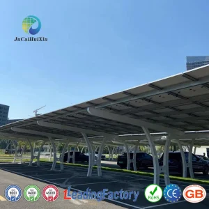 Jchx ISO Certification Aluminum Solar Carport System Mounting Structure Used for Solar Power Generation