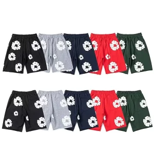 3D Floral Print Denim