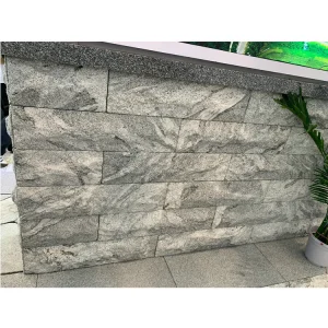 Silver Wave Grey Rough Natural Split Surface Exterior Wall Tile Granite Wall Block