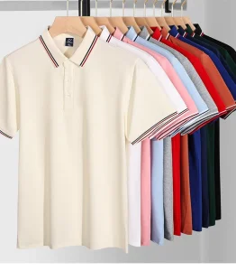 Mens Polo Shirt Cotton Polyester Spandex