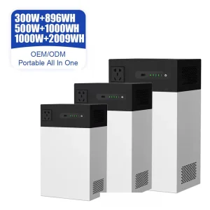 300W 896WH 1000W 2009WH Portable Power Station All-in-One Solar Generator MPPT Controller Pure Sine Wave Home Backup Camping