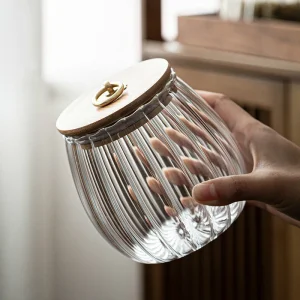 Hot Selling High Borosilicate Glass Storage Jar Bottles Jars Container 1000ml