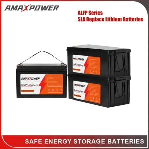 Amaxpower 12V/24V/48V Lithium-Iron-Phosphate-Battery-LiFePO4 50ah 100ah 150ah 200ah 250ah 300ah Li-ion Battery for-Telecom/Solar/UPS/Deep Cycle/Energy-Storage
