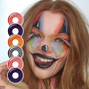 Free Shipping Pseyeche Black Swirl Halloween Contacts Cosplay Eye Contacts sharingan Lens Colored Contact Lenses Lentillas