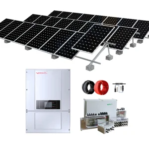 Vmaxpower 50kw on Grid Solar Power System 60KW Solar Panel Generation System 40kva Grid Tie Solar Energy System
