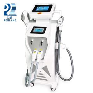 Equipamento de Beleza para Remoção de Tatuagem a Laser RF e Remoção de Pelo IPL em Salão de Beleza