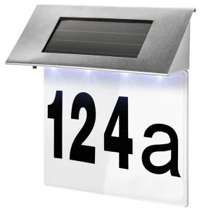 OEM Outdoor Waterproof Stainless Steel Solar House Address Sign