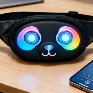 Custom High-Quality China Factory LED Bluetooth Speaker Waist Bag from Suppliers for Outdoor Cycling and Storage Factory, Company