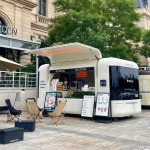 Pizza Oven Burger Stand Hot Dog Shop Customized Stainless Steel Food Trailer