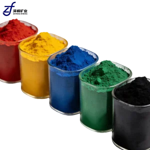 Multi-Color Industrial Grade Inorganic Iron Oxide Pigment Powder Red Yellow Green Blue Black For Ceramic Glaze Coating Pigment