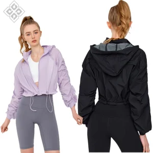 Roupas leves, respiráveis, com proteção solar para mulheres, roupas de ginástica, conjunto de fitness, roupas de pele anti-UV, jaqueta de proteção solar