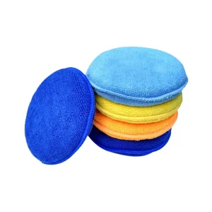 Paños de aplicación de cera de microfibra suave al por mayor para el cuidado y mantenimiento del automóvil