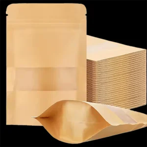 Kraft Paper Stand-up Pouches Ziplock